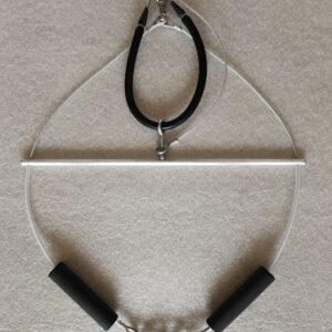 Figure Skating And Roller Blade Skating HandHeld Freestyle Pole Harness Steel Wire Rope Assembly